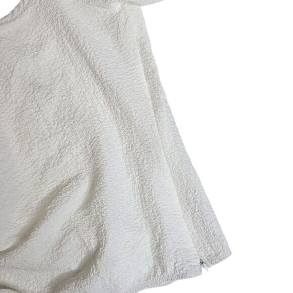 ASTR white crepe puff sleeve square neck body suite size medium - Picture 9 of 14